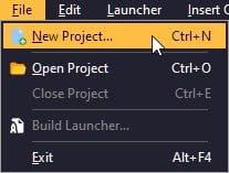Create new launcher project