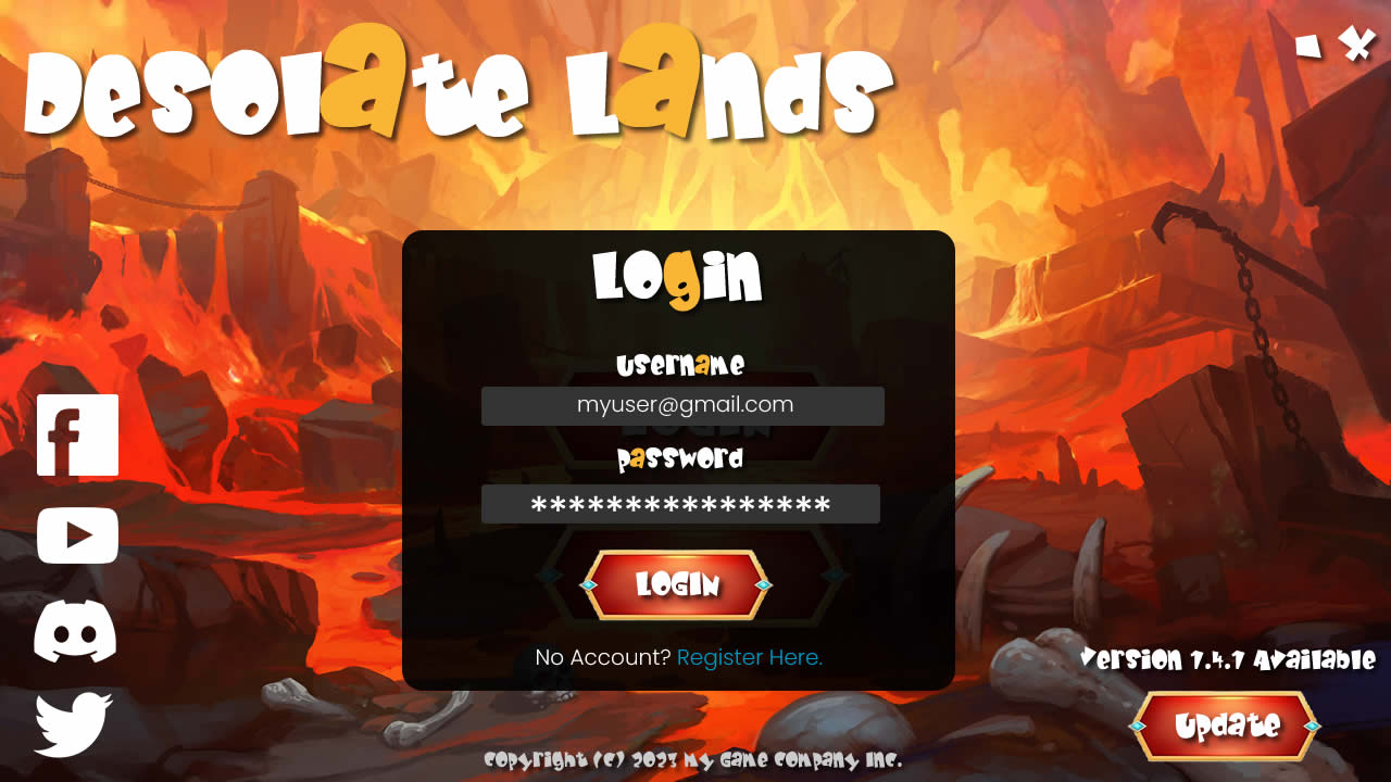 Launcher Login Preview